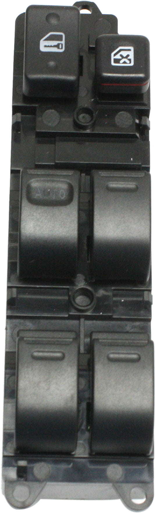Front, Driver Side Window Switch, Black, 6-Button