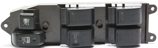 Front, Driver Side Window Switch, Black, 6-Button