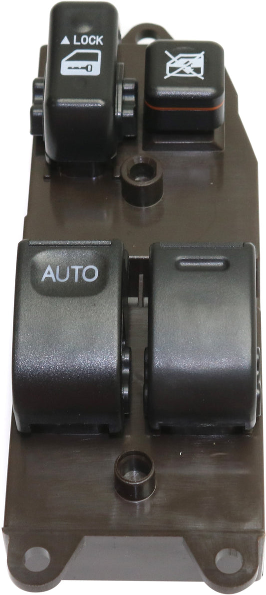 Front or Rear, Driver Side Window Switch Gray 4 Buttons