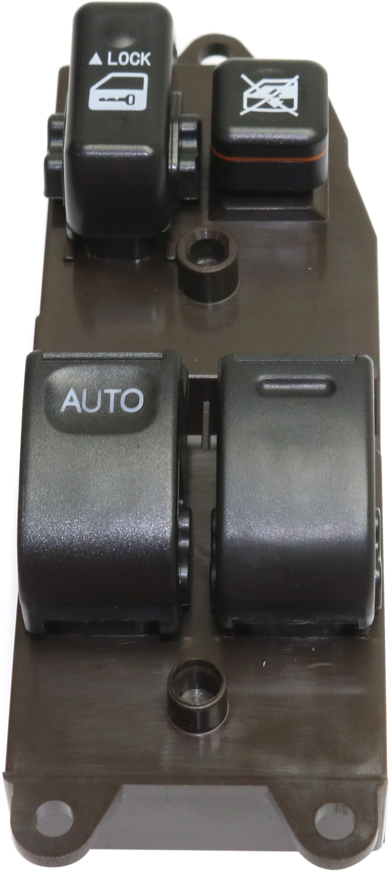 Front or Rear, Driver Side Window Switch Gray 4 Buttons