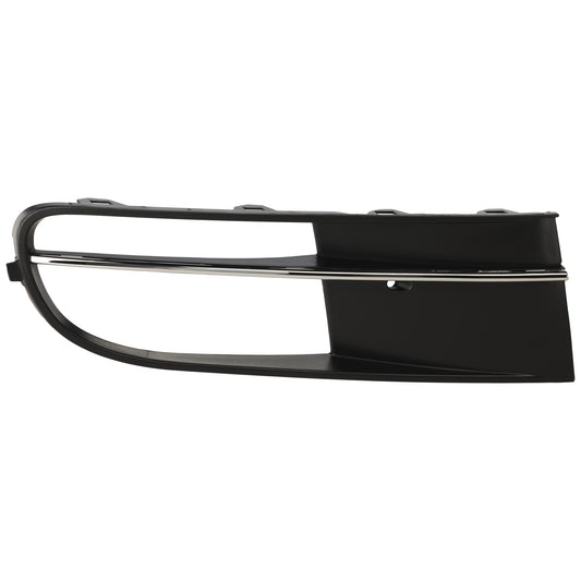 Front, Passenger Side Fog Light Trim, Black and Chrome, Assembly, Convertible