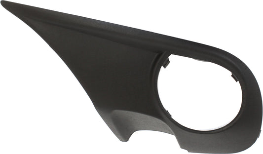 Front, Driver Side Fog Light Trim, Textured Black