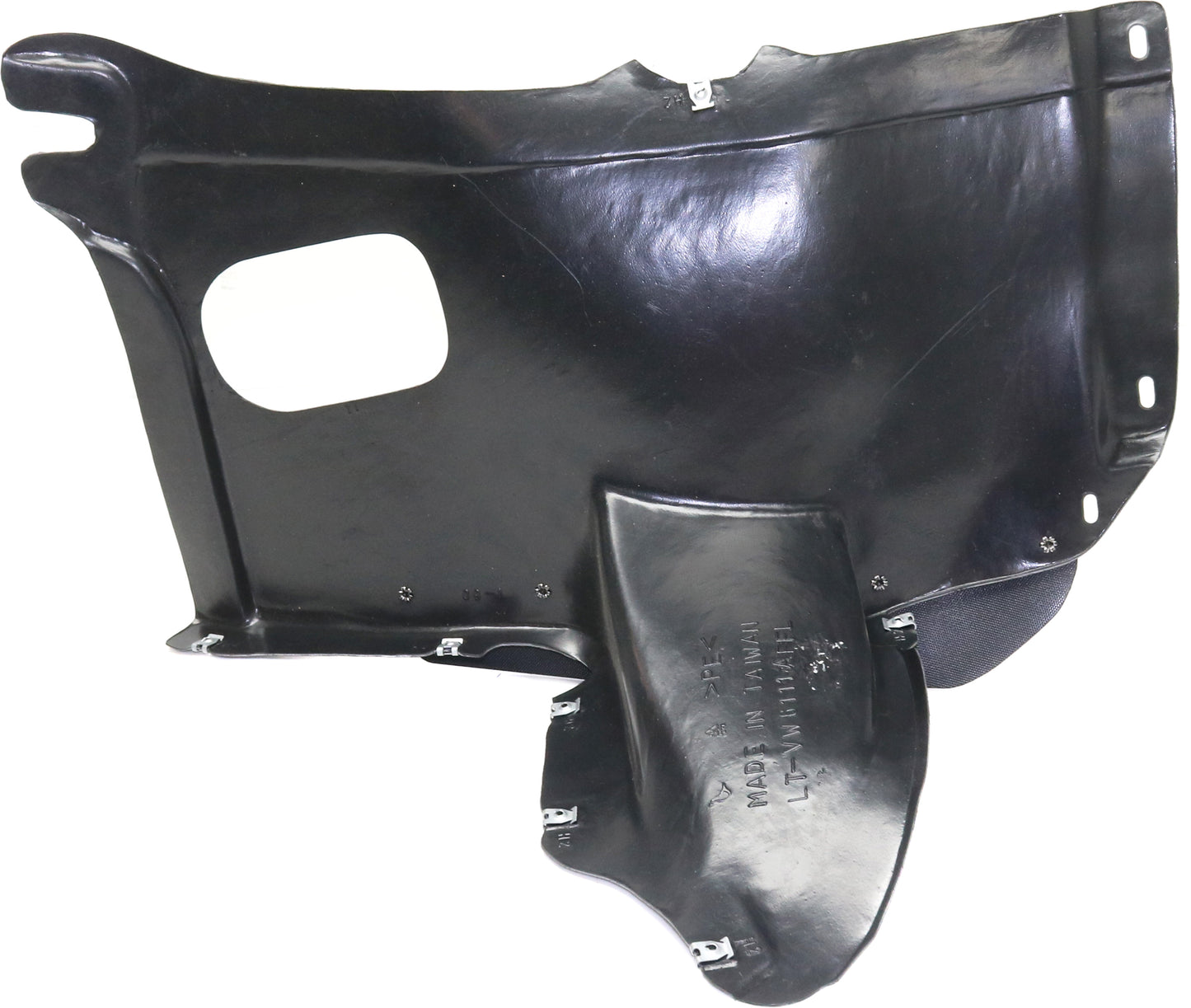 Front, Driver Side, Front Section Fender Liner, Wagon, 6 Speed Transmission