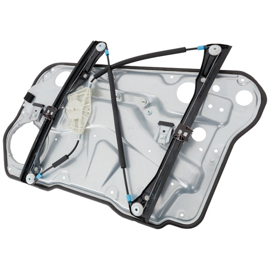Front, Driver Side Manual Window Regulator, Hand-Crank Type, with Panel, 4-Door