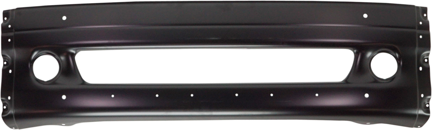 Front Bumper, Powdercoated Black, With Fog Light Holes, Without License Plate Provision, Without Tow Hook Hole, Without Mounting Brackets