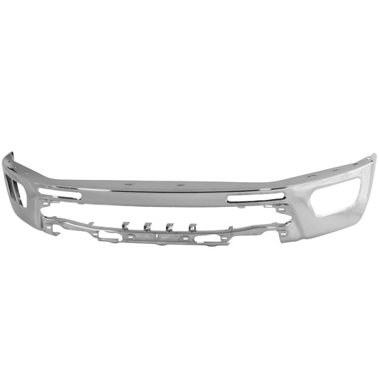 Front Bumper, Chrome, Without Mounting Brackets, 4 Cyl., 2.3L Engine