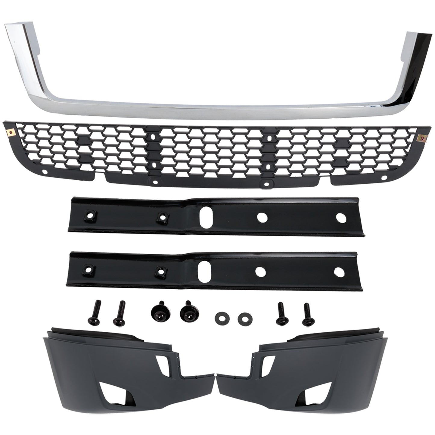 Front Bumper, Powdercoated Gray