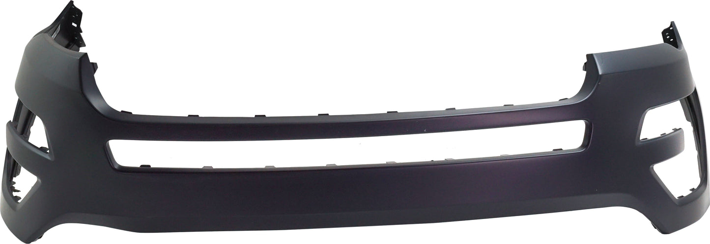 Front Primed Bumper Cover, With Tow Hook Holes, Without Aps and View Cam