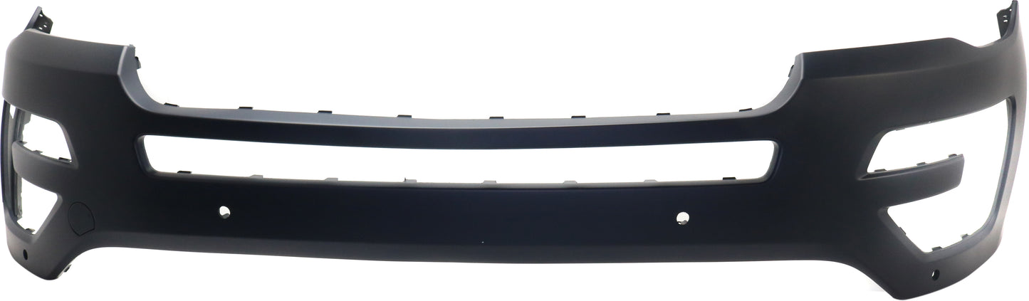 Front Primed Bumper Cover, With Park Sensor and Tow Hook Holes, Without Park Assist and Cam