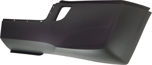 Front, Driver Side Bumper End, Painted Black, 6 Cyl., 12.8L Engine