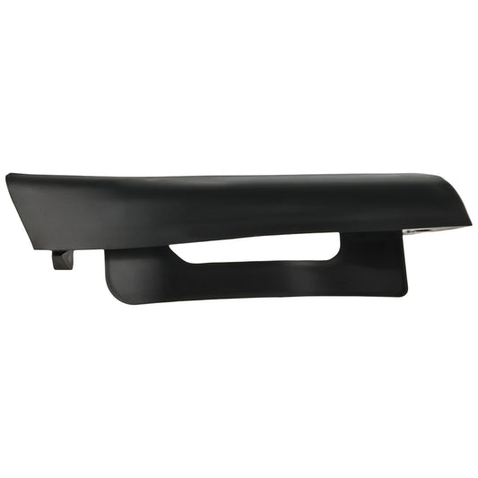 Front, Passenger Side Bumper End, Textured Plastic