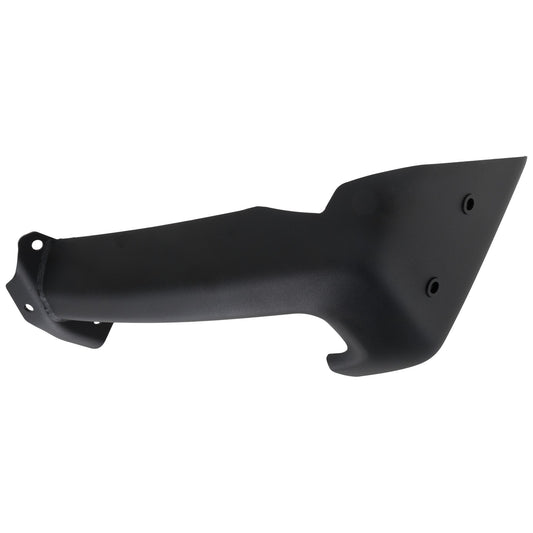 Front, Passenger Side Bumper End, Painted Black Steel