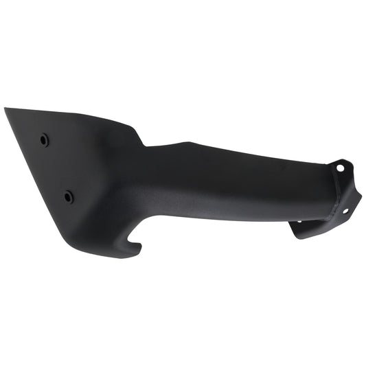 Front, Driver Side Bumper End, Painted Black Steel