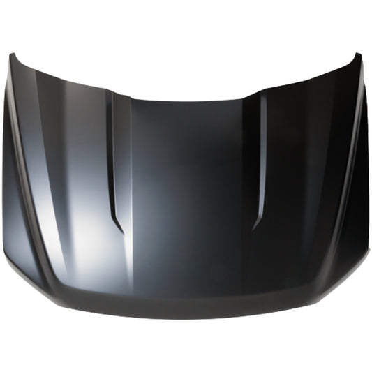 Hood, Aluminum, Black