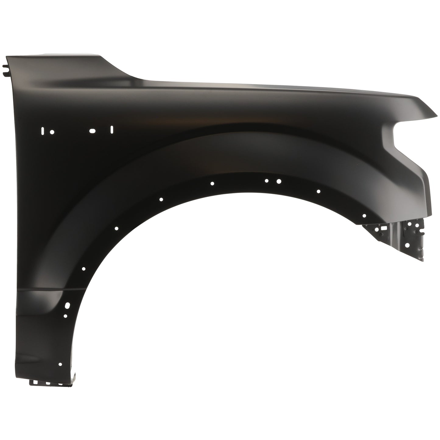 Front, Passenger Side Fender, With Fender Flare Holes, Without Active Park Assist