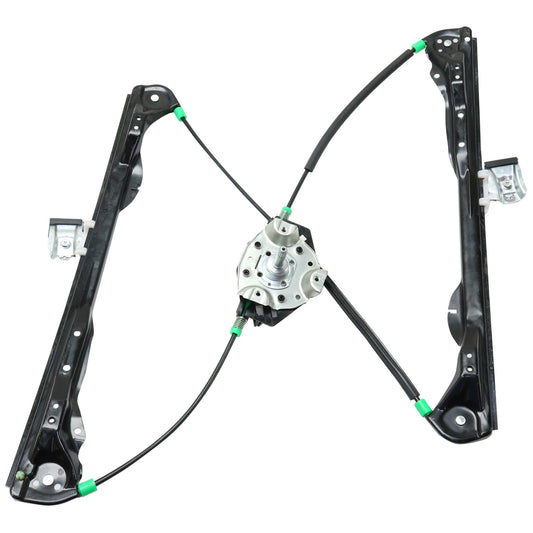 Front, Passenger Side Manual Window Regulator, Hand-Crank Type