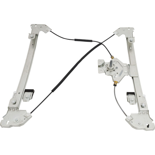 Front, Passenger Side Window Regulator, Manual, Extended Cab