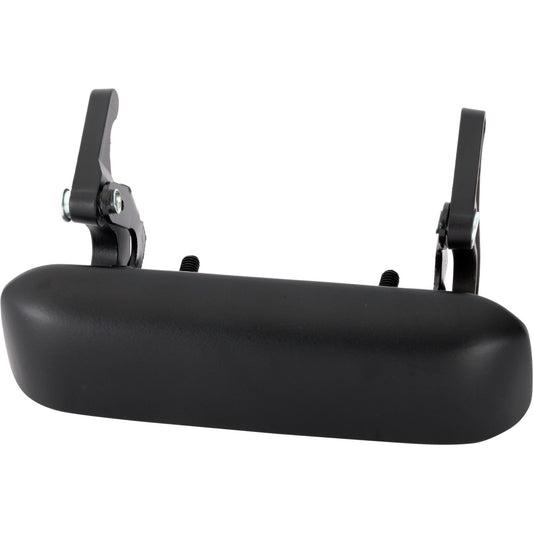 Tailgate Handle, Smooth Black Metal Without Camera Hole Without Key Hole