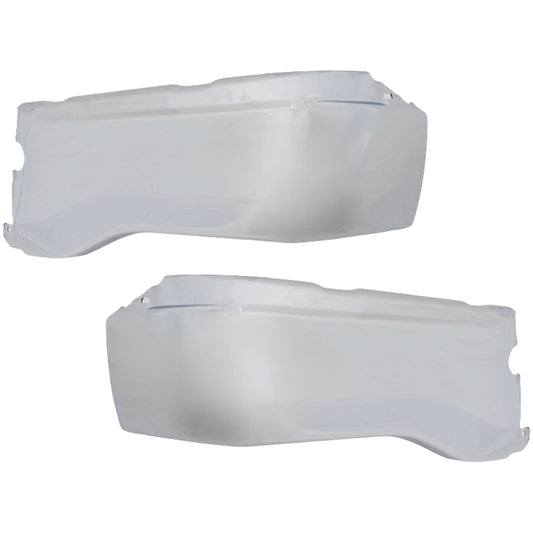 Rear Bumper, Chrome, With Mounting Brackets, With Parking Aid Sensor Holes, For Models Without Towing Package, 4 Cyl., 2.3L Engine