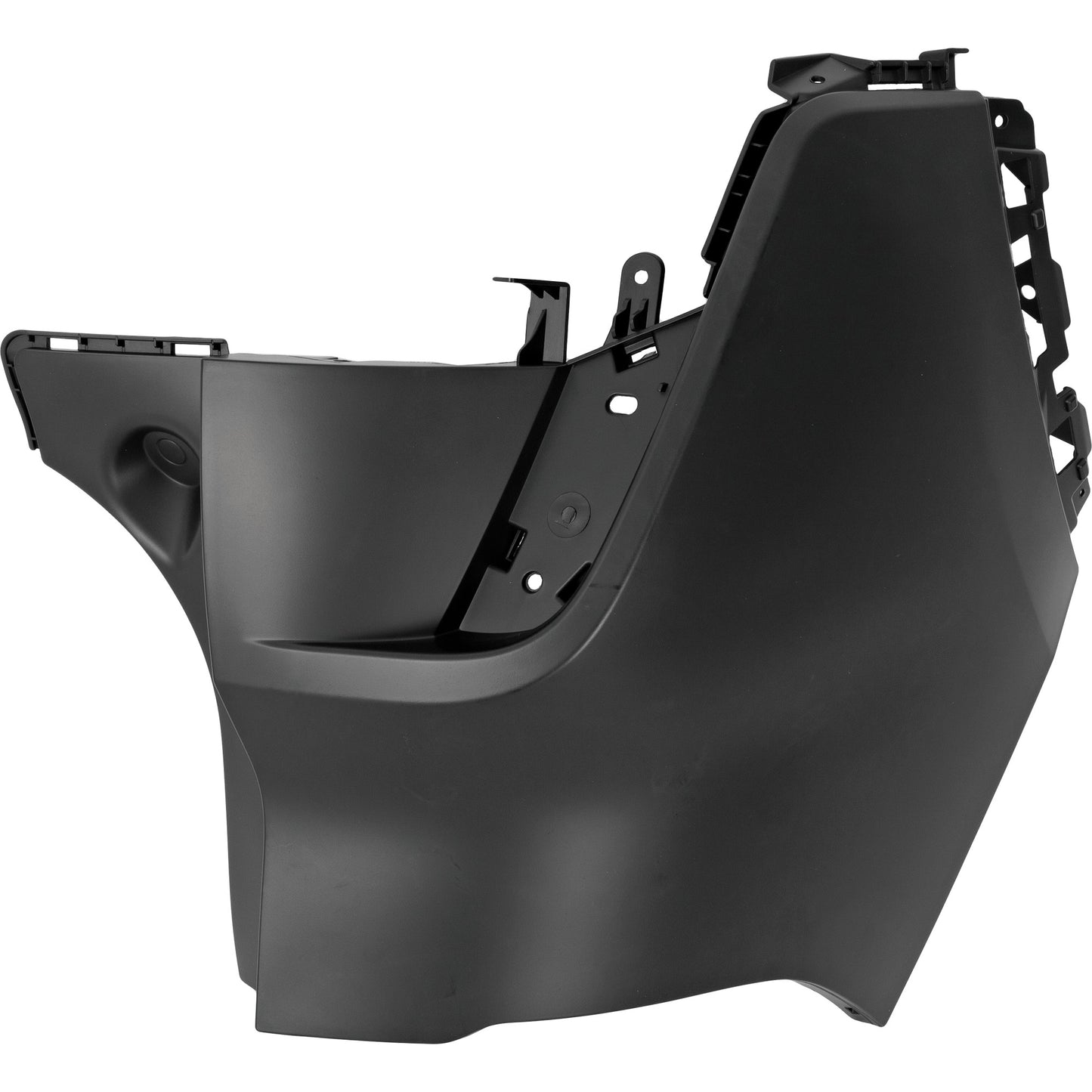 Задний бампер со стороны водителя, грунтованный, для моделей без отверстия под датчик активной системы помощи при парковке, сертифицирован CAPA