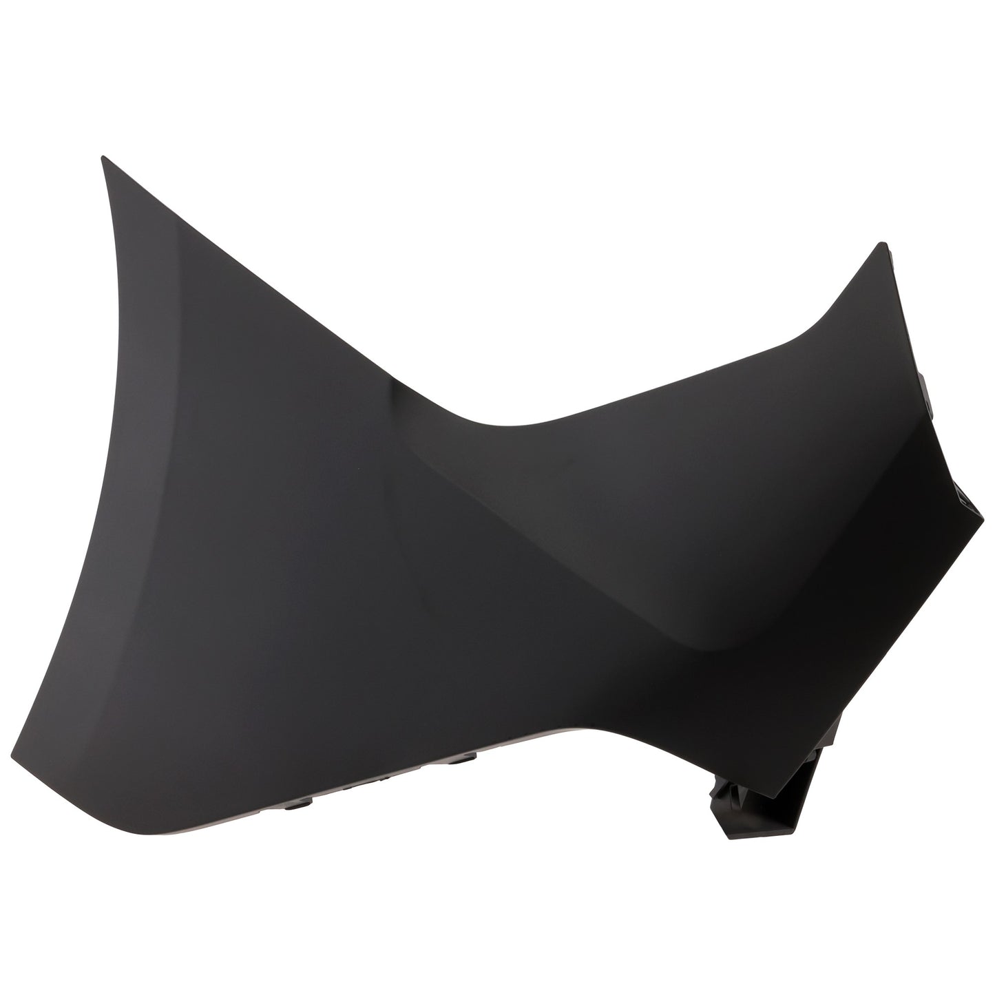 Rear, Driver Side Bumper End, Textured Plastic