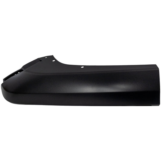 Задний бампер со стороны водителя, окрашен в серый цвет