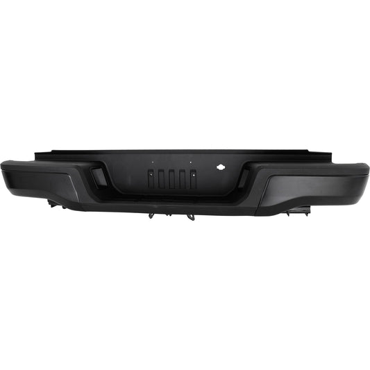 Rear Bumper, Primed, With Mounting Brackets, Without Parking Aid Sensor Holes