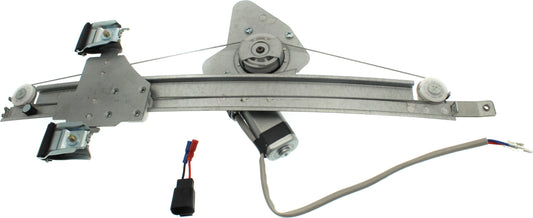 Rear, Passenger Side Power Window Regulator, With Motor