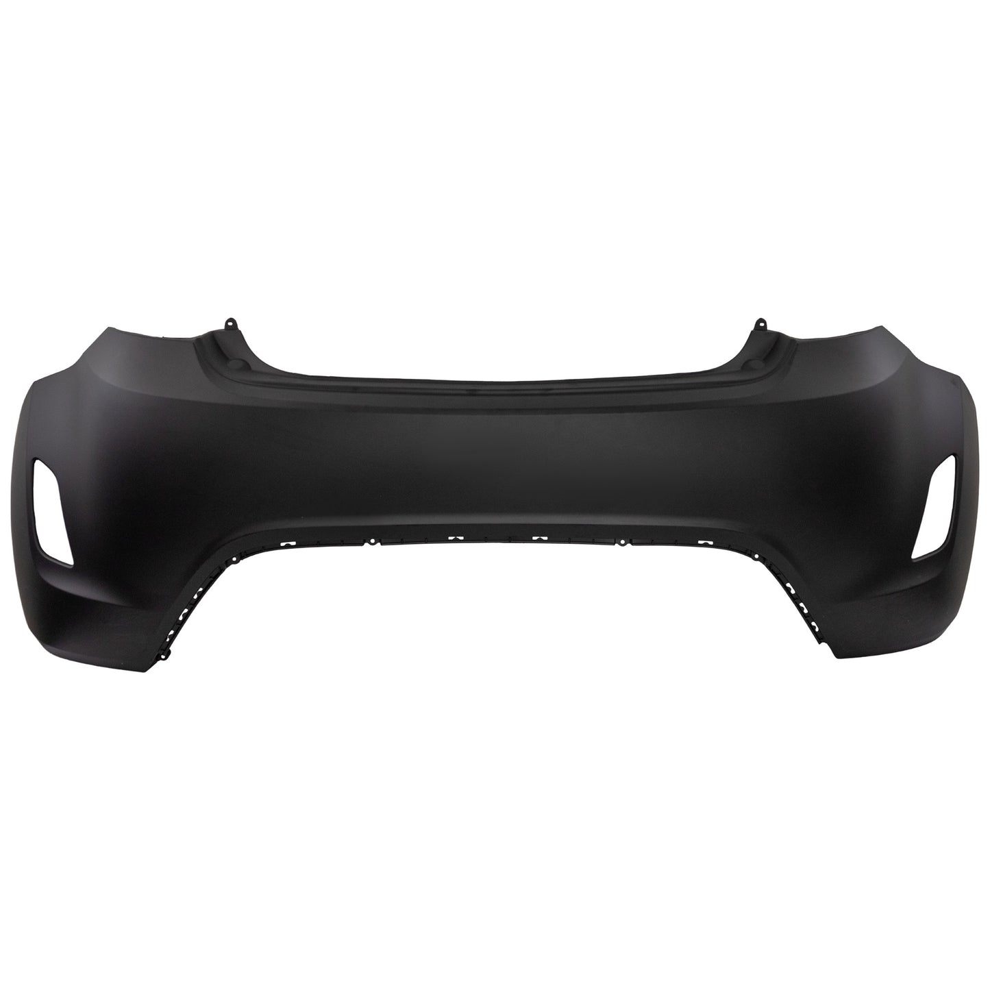 Rear Primed Bumper Cover, Without Parking Aid Sensor Holes and Turbo
