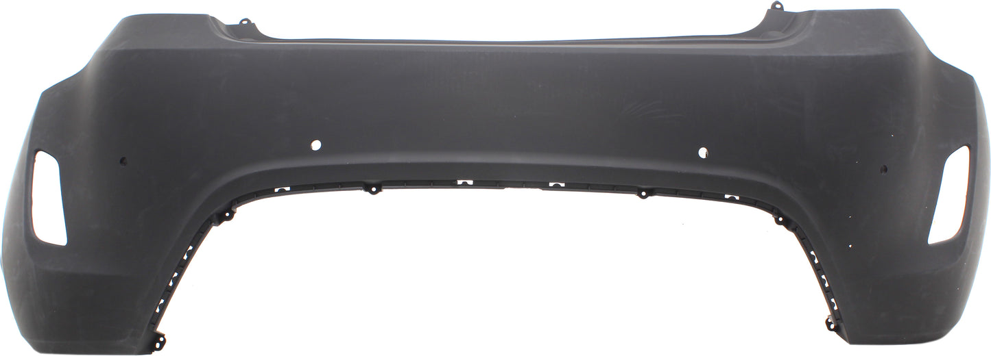 Rear Primed Bumper Cover, With Parking Aid Sensor Holes, Without Turbo, CAPA Certified