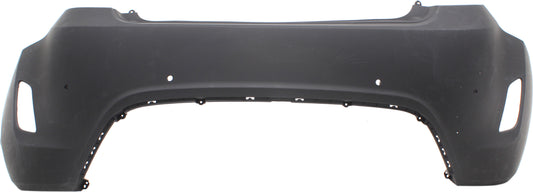 Rear Primed Bumper Cover, With Parking Aid Sensor Holes, Without Turbo, CAPA Certified