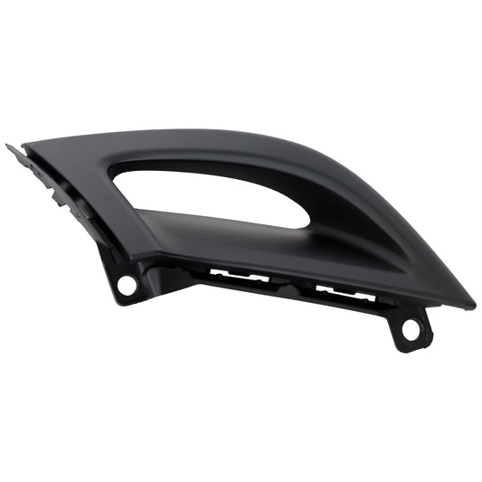 Front, Passenger Side Black Bumper Cover