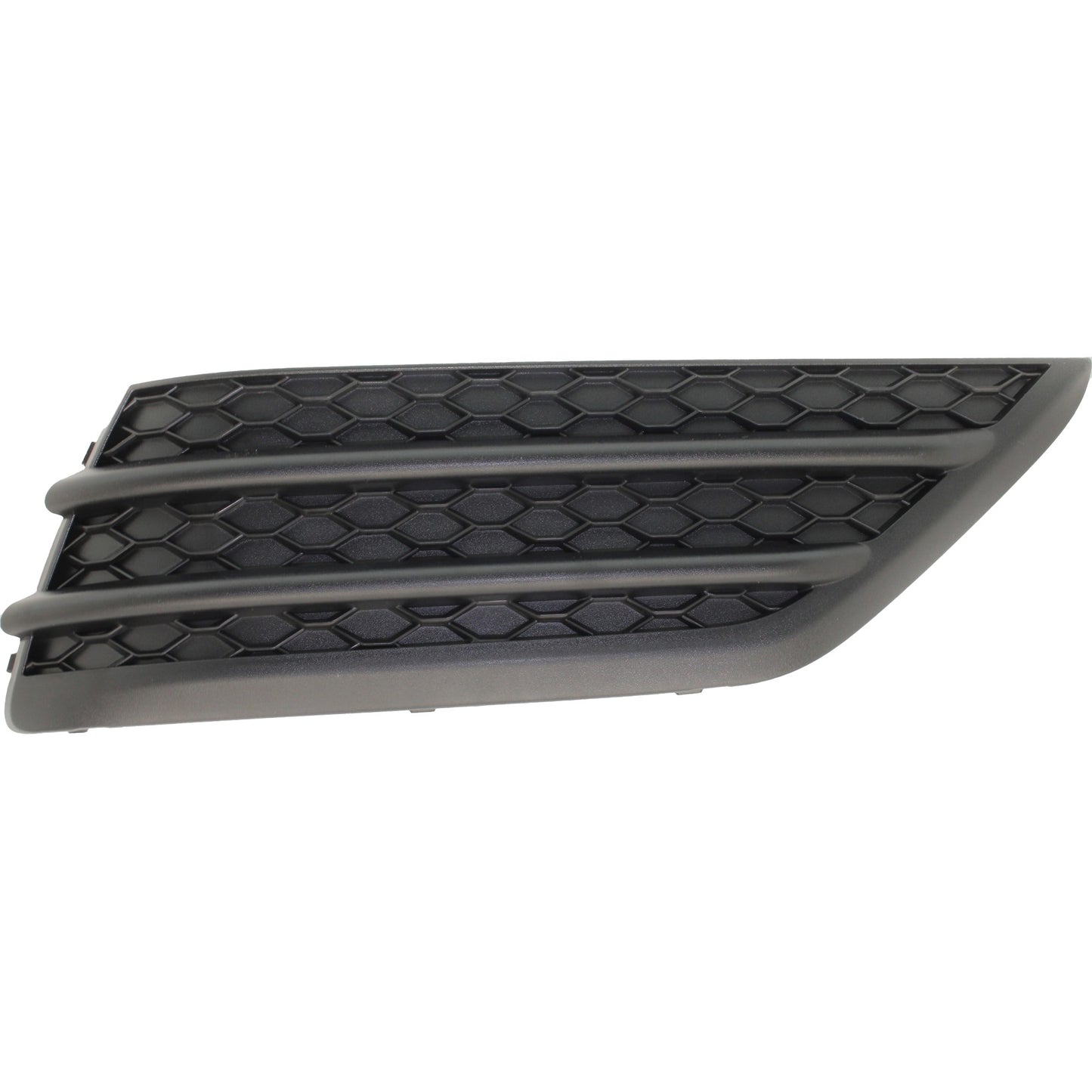 Front, Passenger Side, Outer Bumper Grille, Textured Black, Side Bumper Grille, LX/EX/EX-L Models, without Parking Aid Sensor Holes