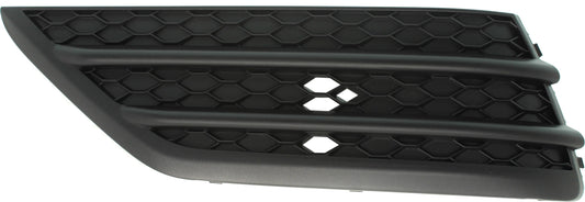 Front, Driver Side, Outer Bumper Grille, Textured Black, Side Bumper Grille, LX/EX/EX-L Models, without Parking Aid Sensor Holes
