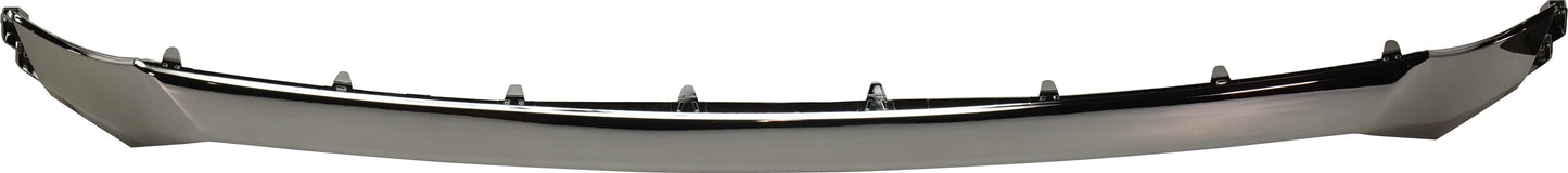 Front, Center Bumper Trim, Dark Chrome