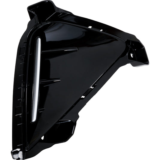 Front, Passenger Side Bumper Trim, Textured Black