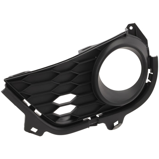 Front, Driver Side Fog Light Trim, Textured Black, For Models without Parking Aid Sensor