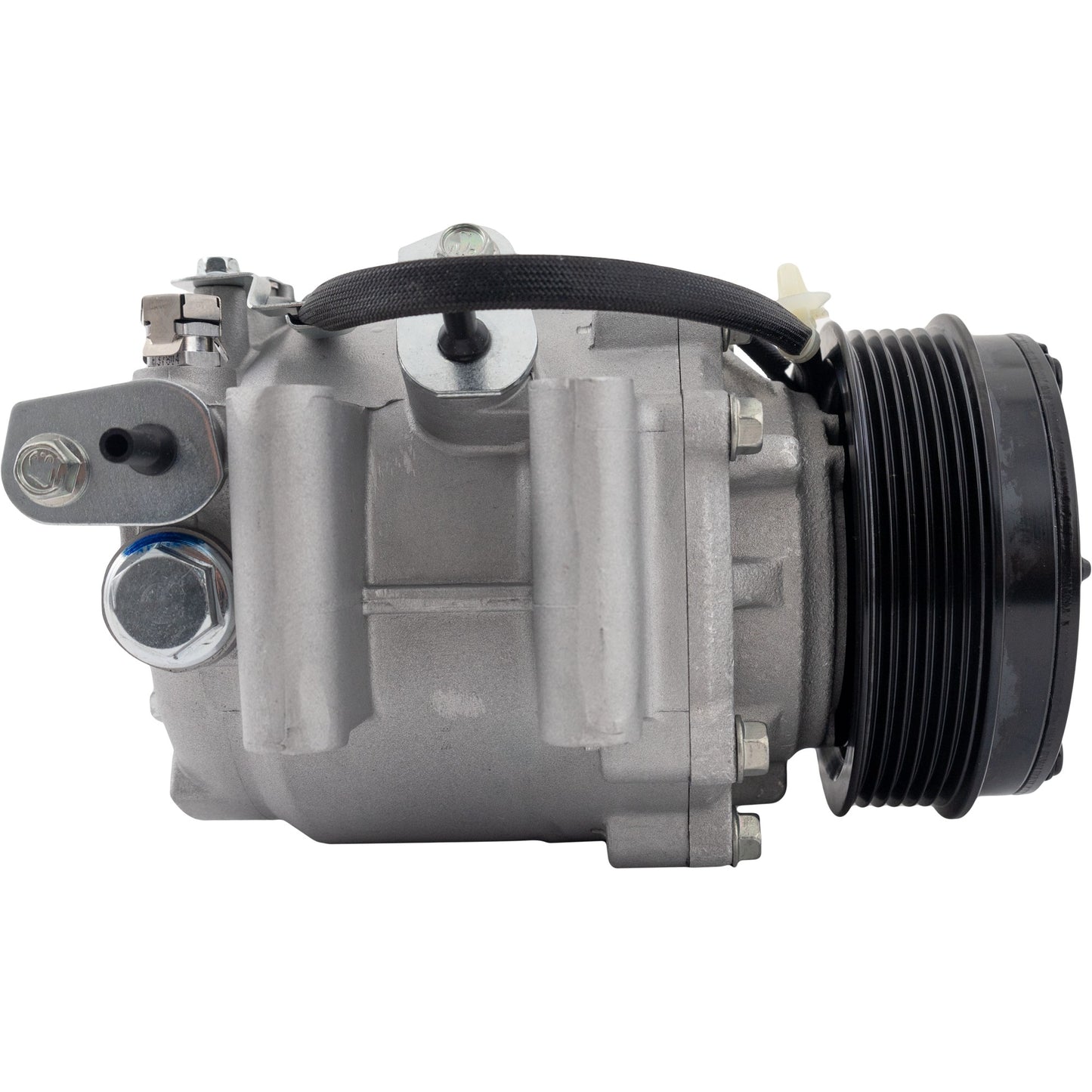 A/C Compressor, With Clutch, 10-Groove Pulley