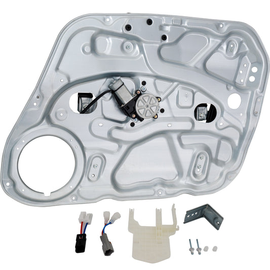 Front, Passenger Side Window Regulator, Power, With Motor, 2-Prong Connector, 4 Cyl., 2.0L Engine, Hatchback