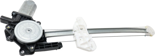 Rear, Driver Side Power Window Regulator, With Motor