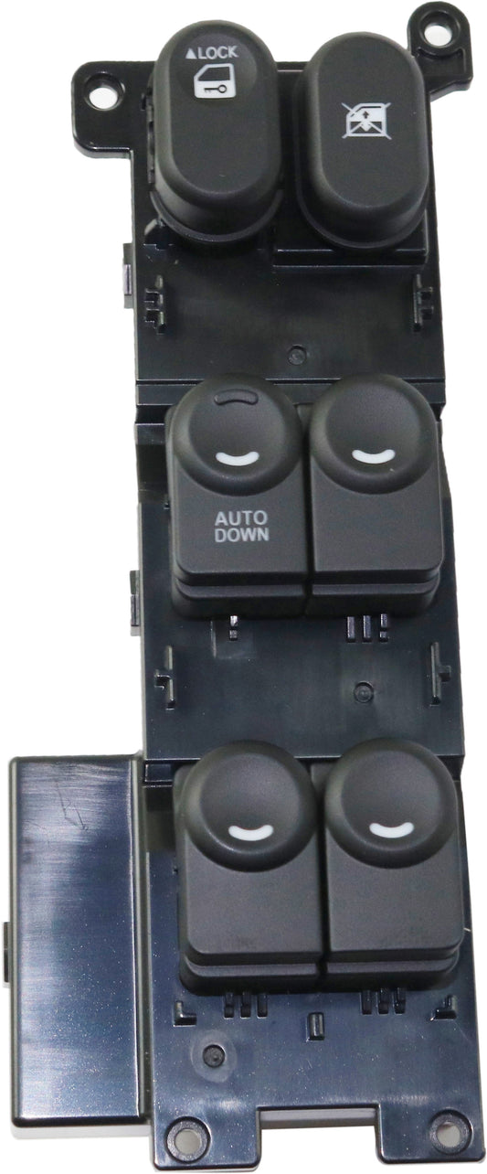 Front, Driver Side Window Switch, Black, Hatchback, with Power Folding Mirrors, 4 Cyl., 2.0L Engine