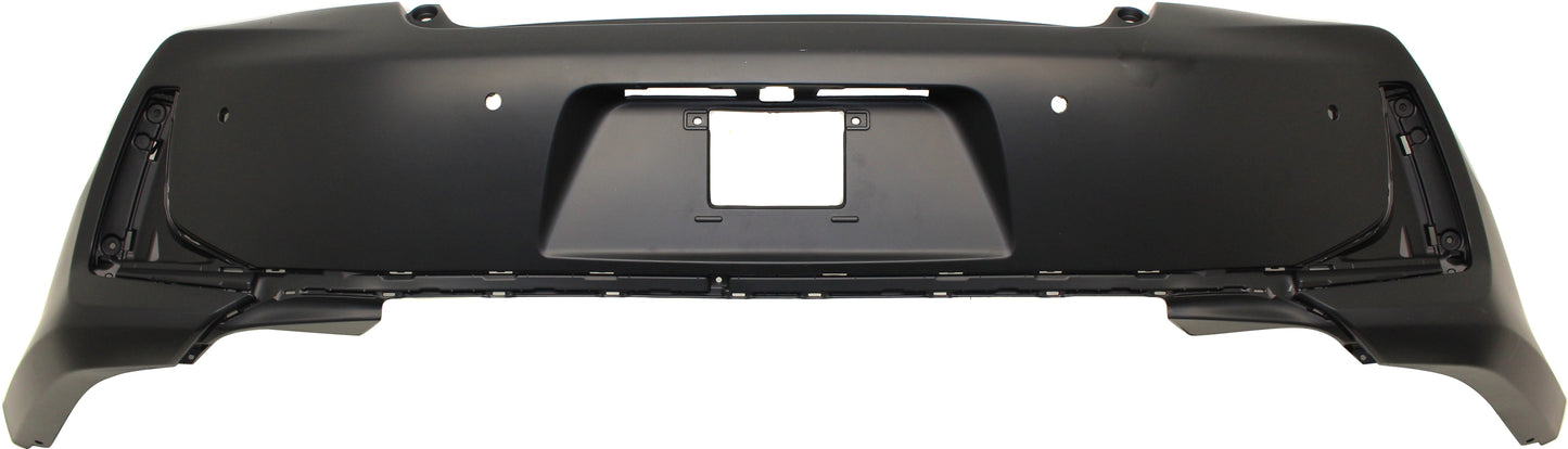 Rear Primed Bumper Cover, Coupe, With Parking Aid Sensor Holes, CAPA Certified