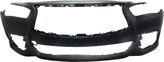 Front Primed Bumper Cover, without Object Sensor Holes