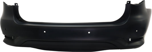 Rear Primed Bumper Cover, With Backup Collision Intervention Sensor Holes