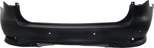 Rear Primed Bumper Cover, With Backup Collision Intervention Sensor Holes