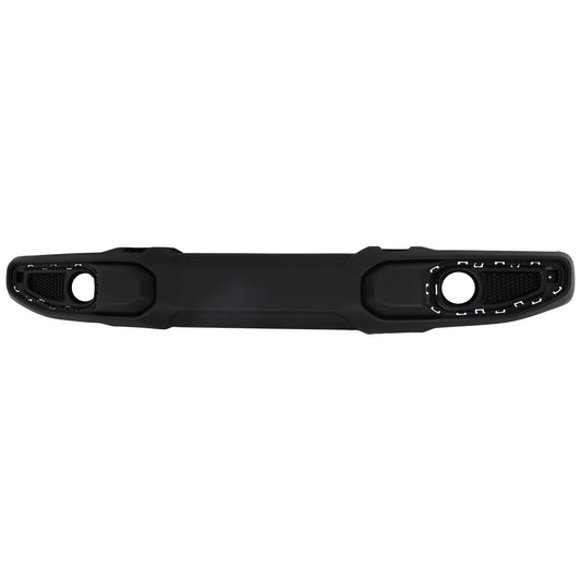 Front Bumper, Textured Black, For Models with Molded Bumper and Type 1 Bumper