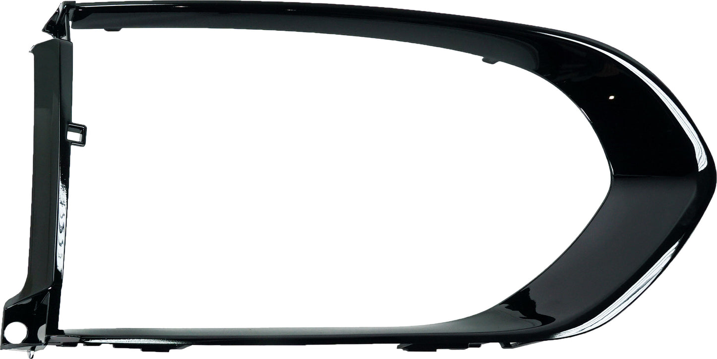 Grille Trim, Passenger Side, Painted Black