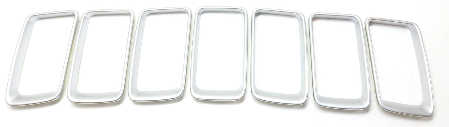 Grille Trim, Center, Painted Silver