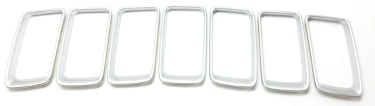 Grille Trim, Center, Painted Silver