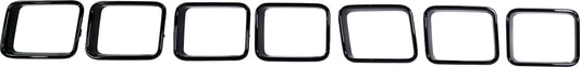 Grille Trim, Center, Painted Black